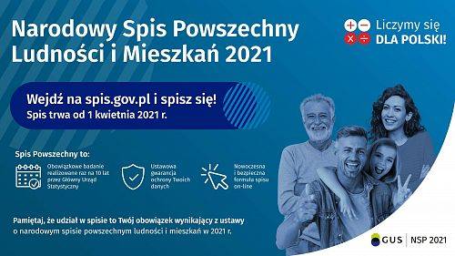 Narodowy Spis Powszechny 2021 grafika